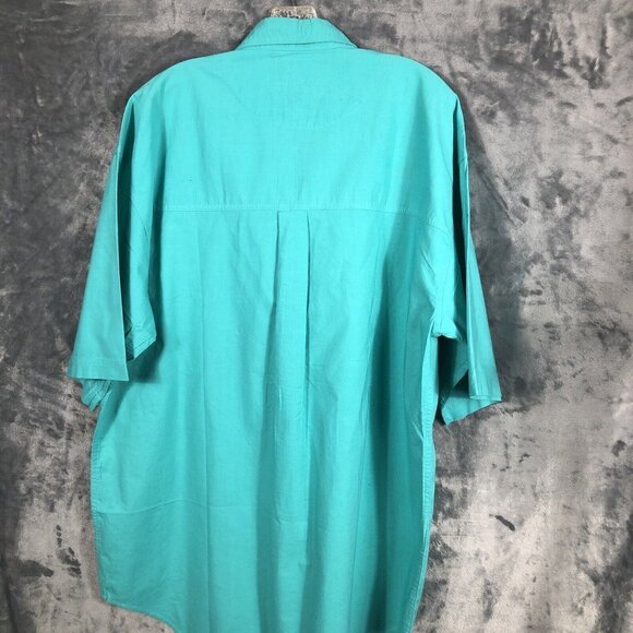 Introspect Men’s Shirt Button Up Large X Tall Marine Color Fishing Shirt - Picture 10 of 12